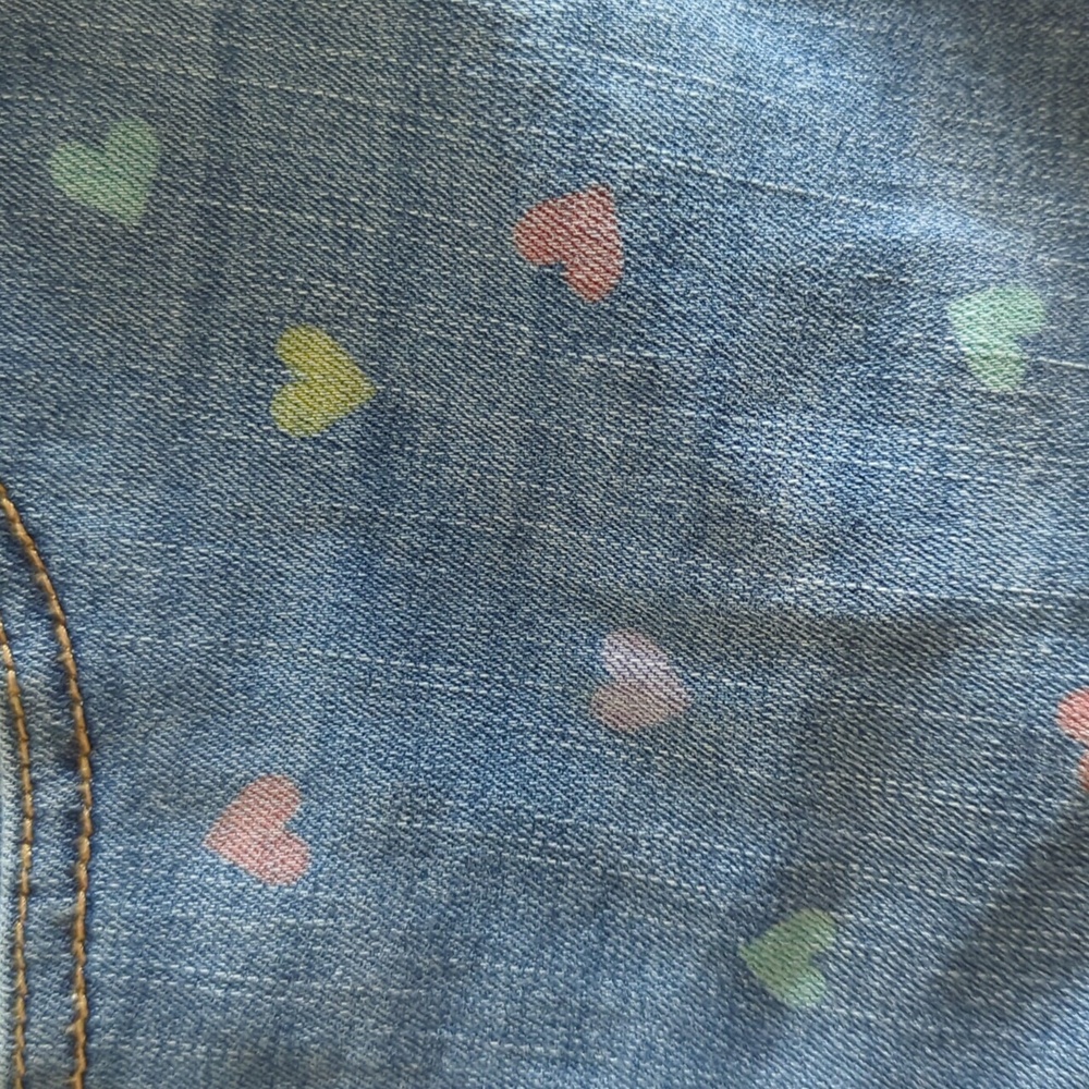 Hearts Denim Shorts - Picture 3 of 4